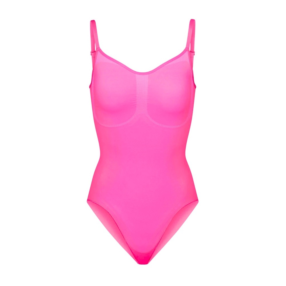 SEAMLESS SCULPT SCULPTING BODYSUIT W. SNAPS | NEON ORCHID - L/XL SOLD OUT SIZE